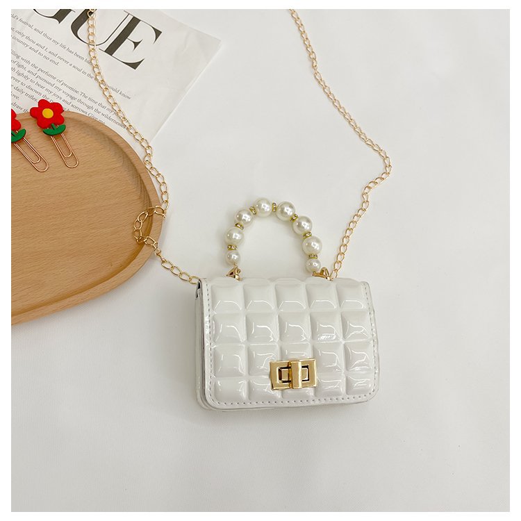 Girls Pearl Mini Tote Bag – Cute Princess Handbag for Kids