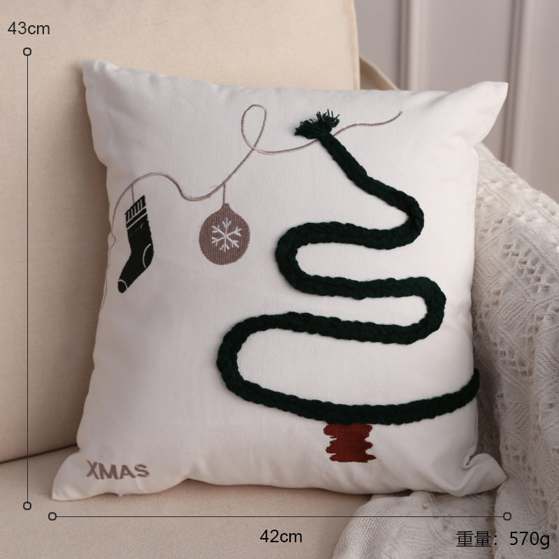 Christmas Decoration Scene Arrangement Ornament Creative Santa Claus Snowman Pillow Home Shop Decoration Gift Present
