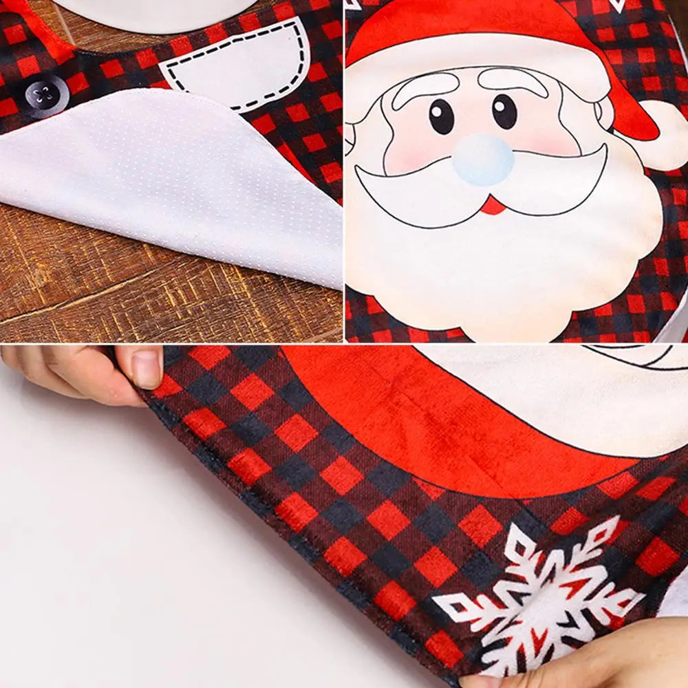 Christmas Toilet Seat Cover - Festive Santa, Snowman & Reindeer Bathroom Decoration in 4 Designs