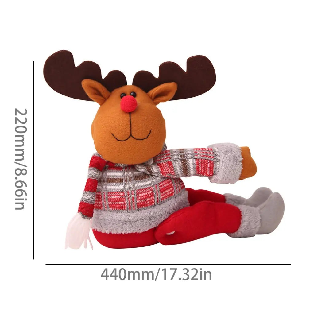 Christmas Curtain Tieback Buckle - Festive Window Decoration in Santa, Snowman & Reindeer