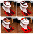 Christmas Toilet Seat Cover - Festive Santa, Snowman & Reindeer Bathroom Decoration in 4 Designs