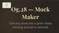 Og.28 Mock Maker title screen