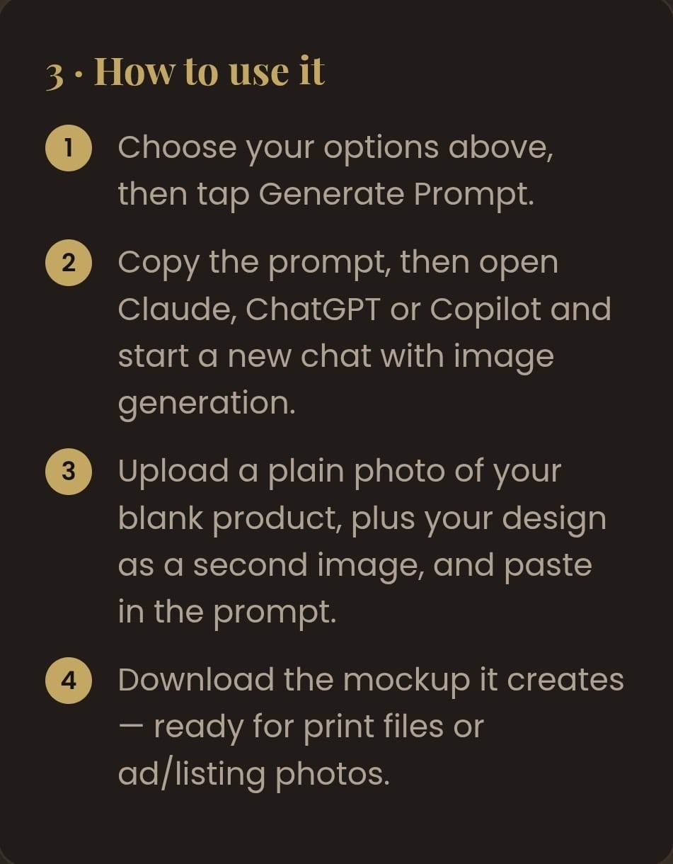 Og.28 Mock Maker how to use instructions