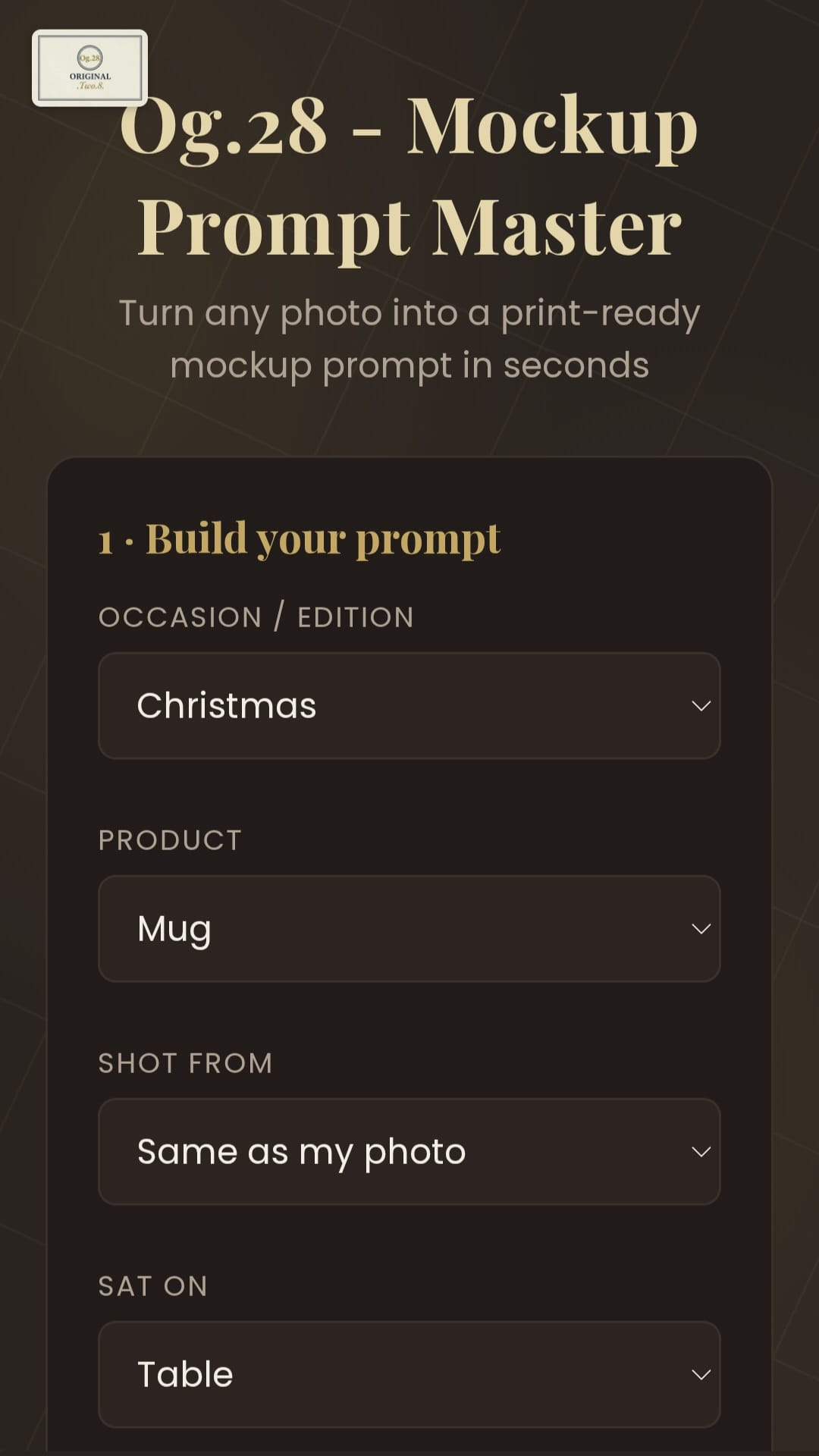 Og.28 - Mockup Prompt Master title and product promise